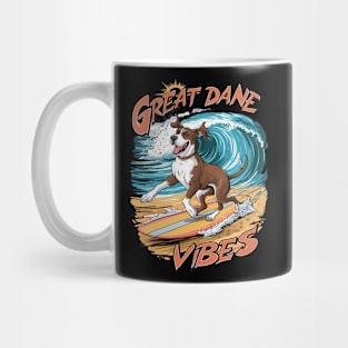 Great Dane Surfing Adventure Mug